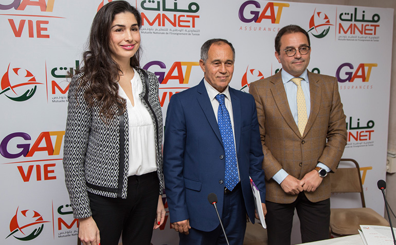 Signature d’un partenariat entre GAT ASSURANCES, GAT VIE et la Mutuelle Nationale de l’Enseignement de Tunisie MNET
