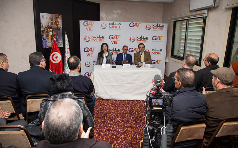 Signature d’un partenariat entre GAT ASSURANCES, GAT VIE et la Mutuelle Nationale de l’Enseignement de Tunisie MNET